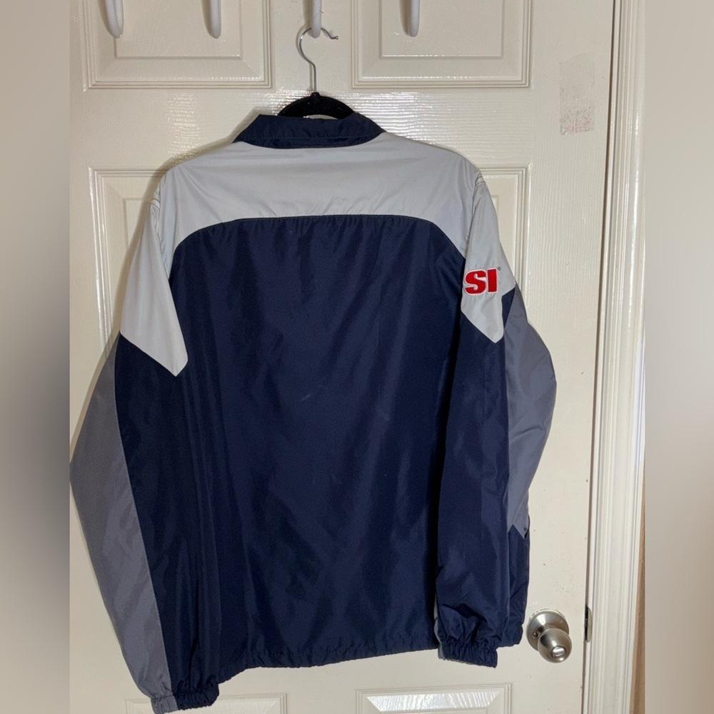 NFL Reebok Team Apparel Dallas Cowboys Men's Windbreaker Jacket - Blue Size L​ - Picture 8 of 10